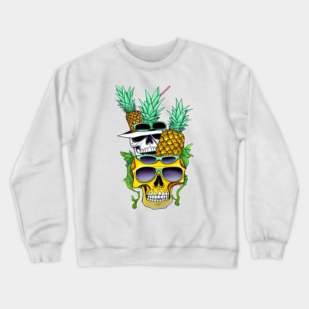 Skull Pineapple Crewneck Sweatshirt by silentboy